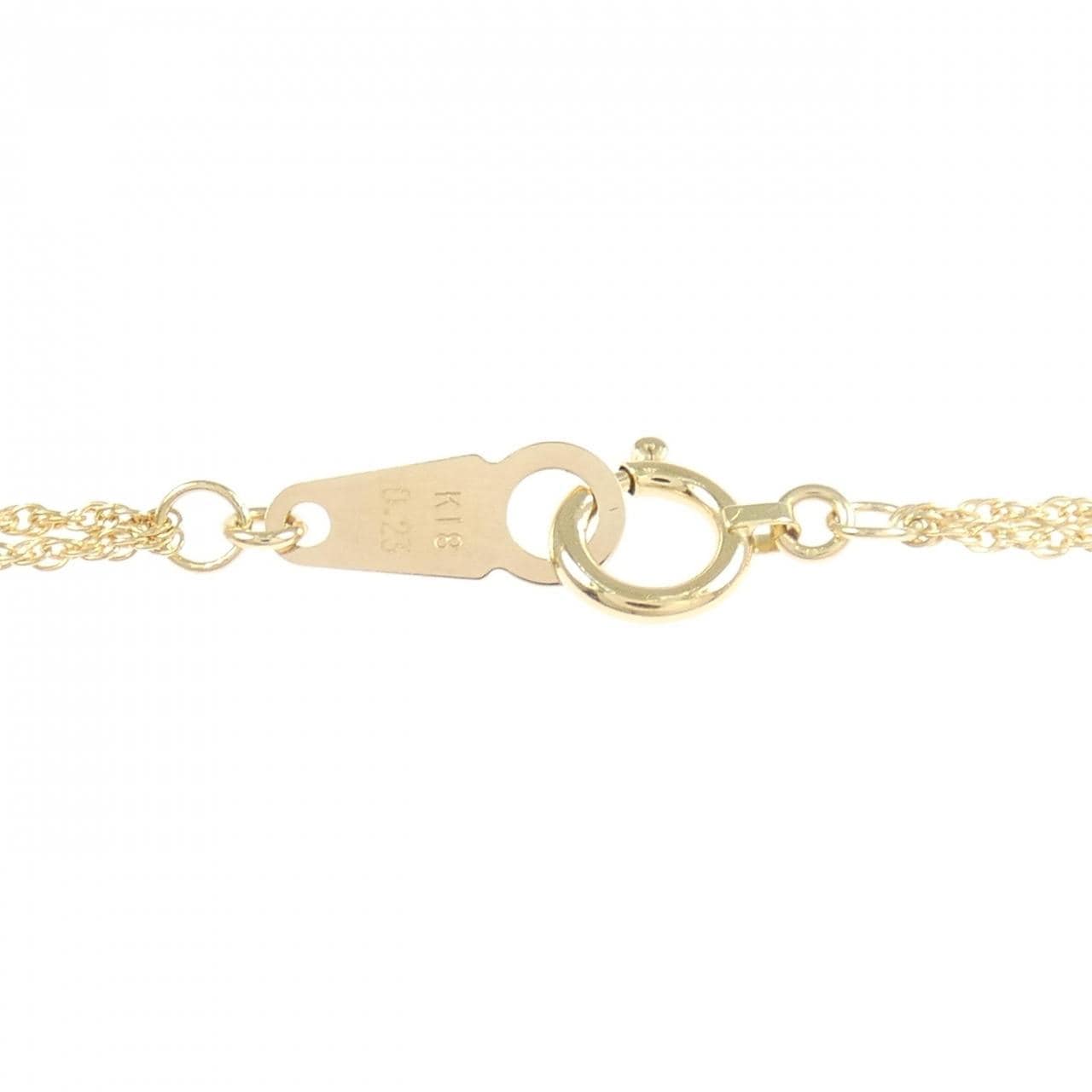 K18YG ダイヤモンド ネックレス 0.23CT