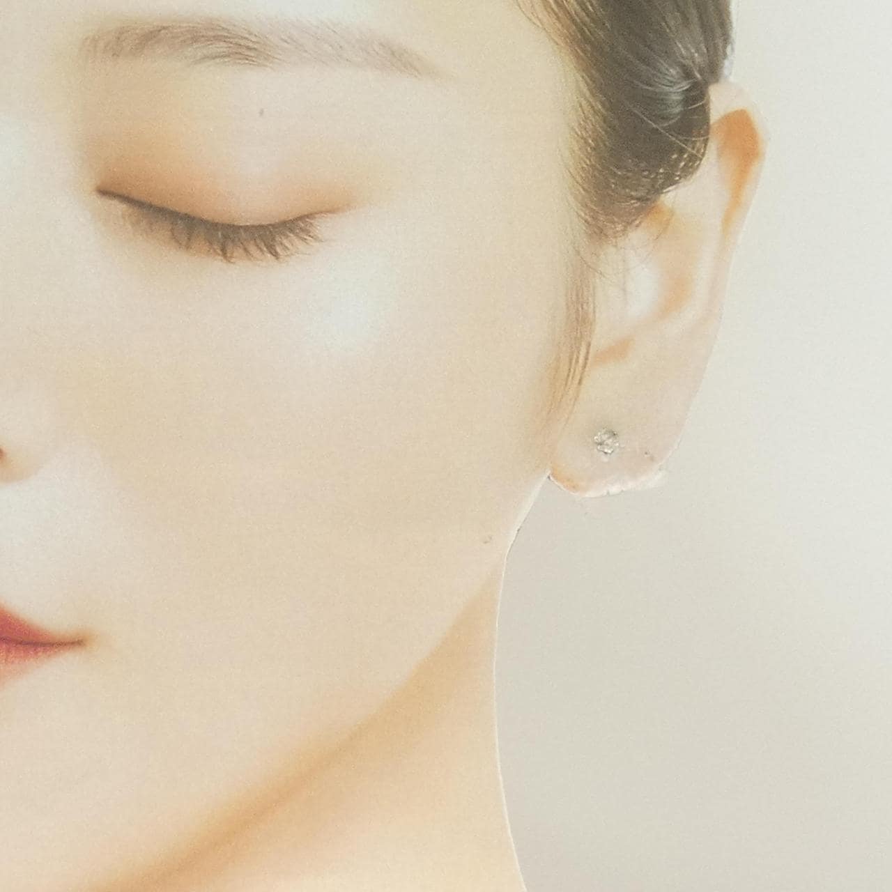 PT900 ソリティア ダイヤモンド ピアス 0.40CT