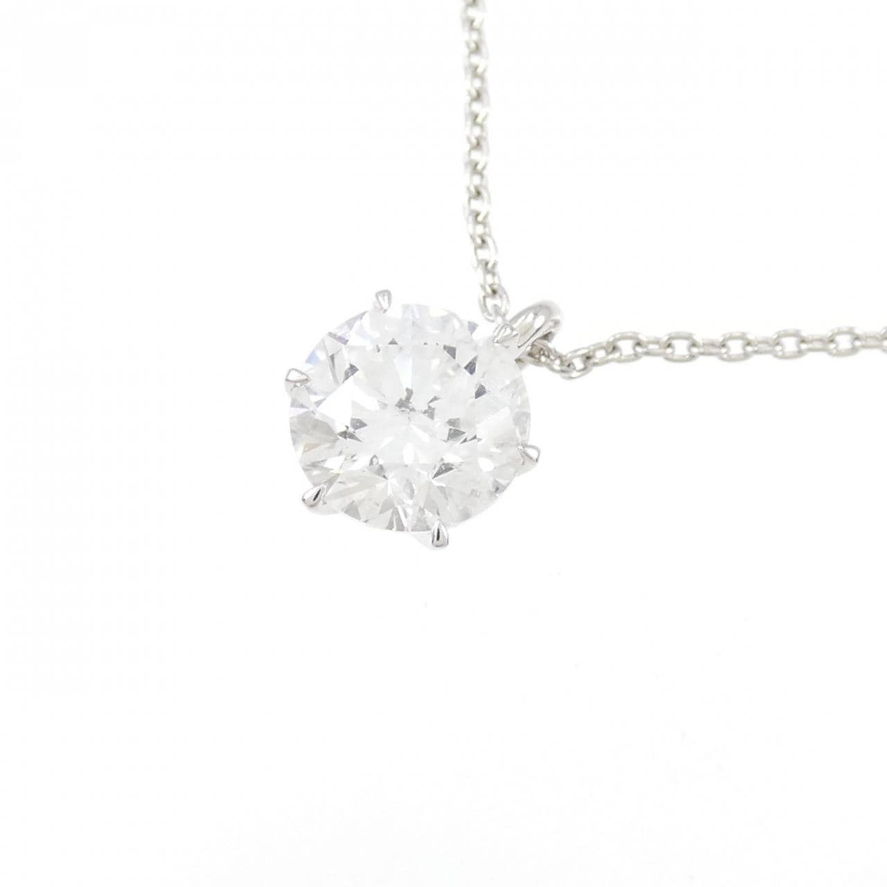 【リメイク】PT900/PT850 ダイヤモンド ネックレス 1.198CT F I1 Good