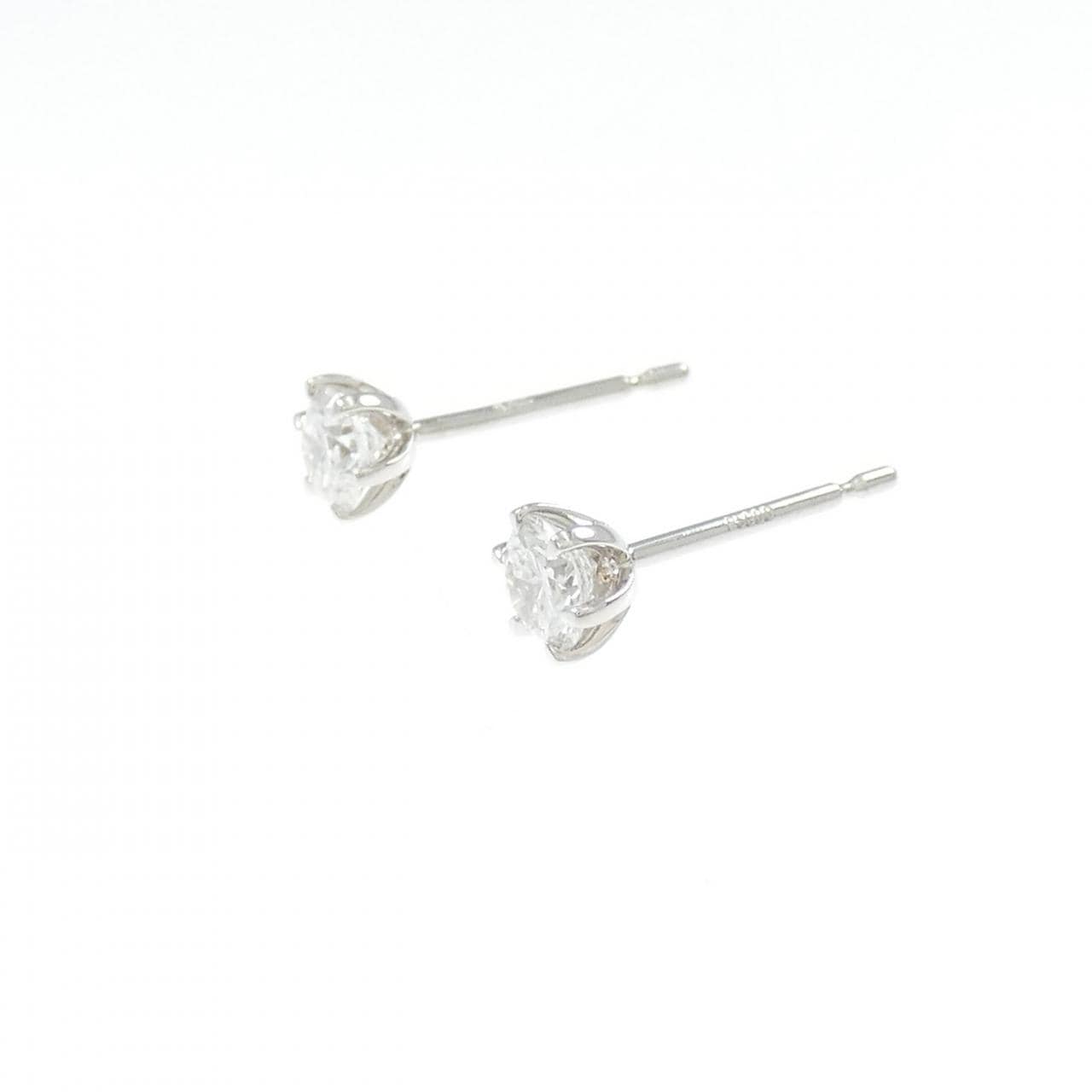 【リメイク】PT900/ST ダイヤモンド ピアス 0.224CT 0.233CT F VS2 VG-GOOD