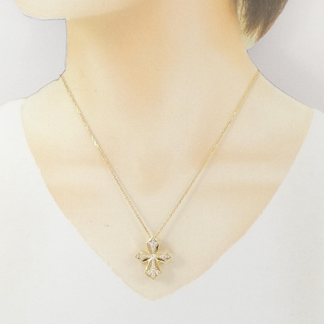 ユキザキ ダブルトップ ネックレス 0.56CT