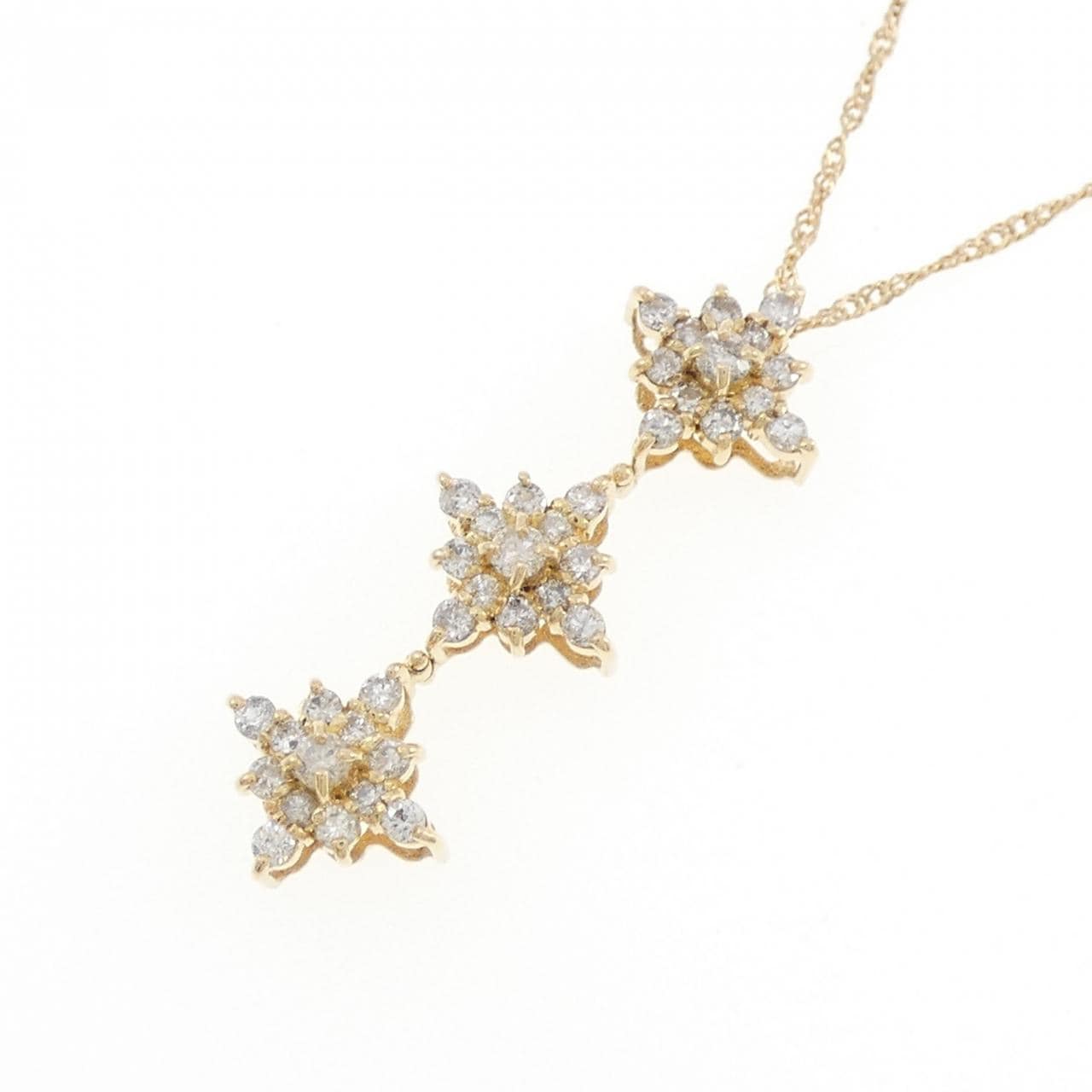 K18YG ダイヤモンド ネックレス 0.50CT