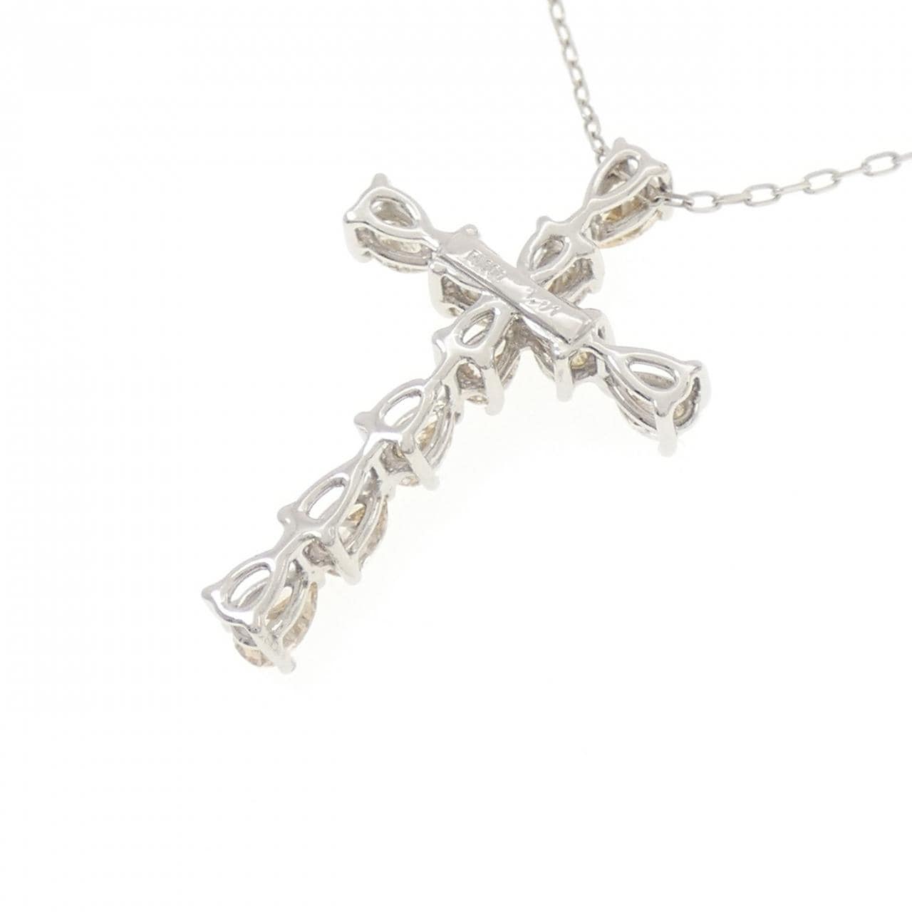 PT900/PT850 クロス ダイヤモンド ネックレス 1.01CT