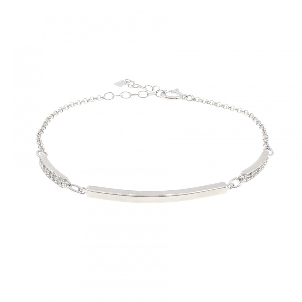 K18WG ダイヤモンド ブレスレット 0.15CT