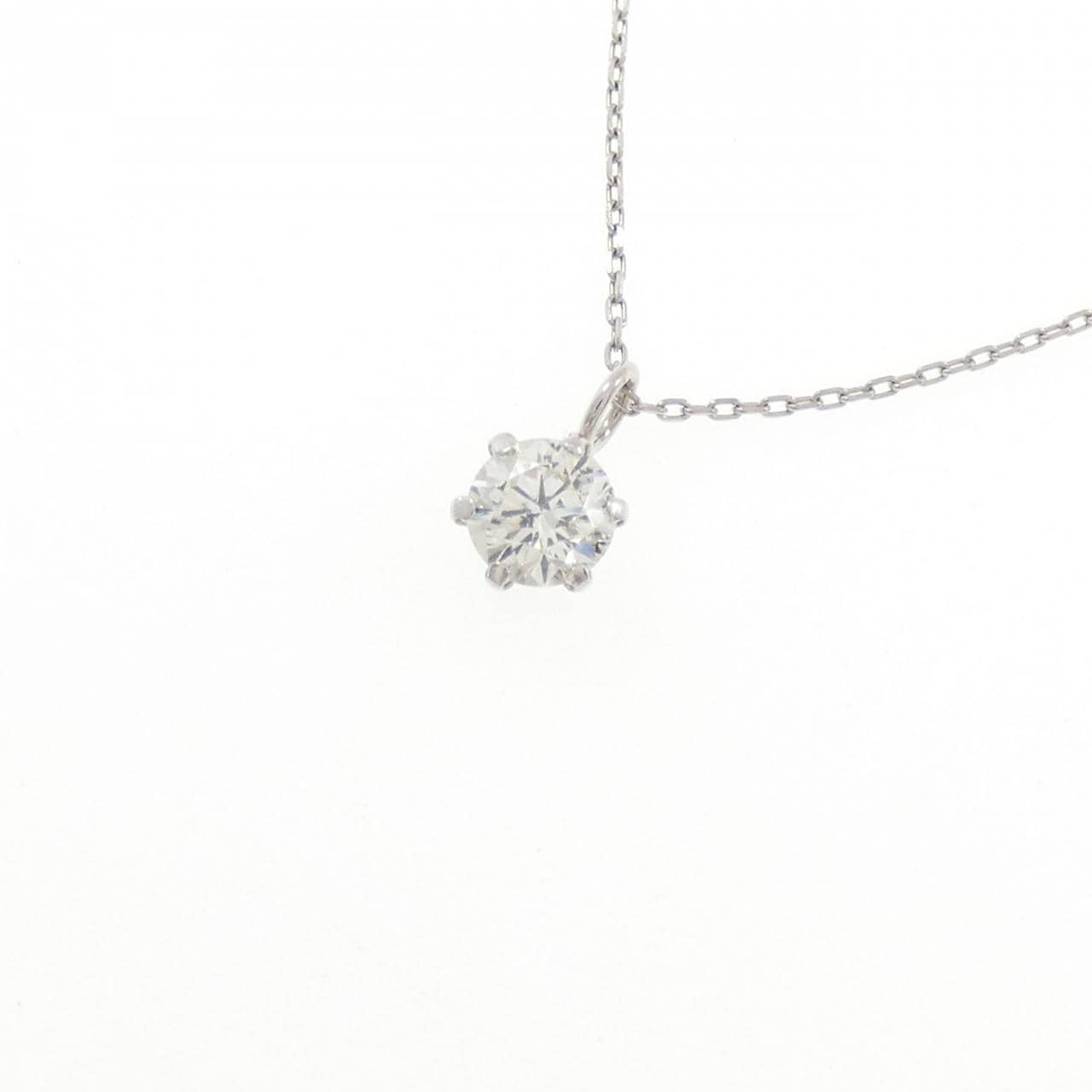 PT900/PT850 ソリティア ダイヤモンド ネックレス 0.3CT