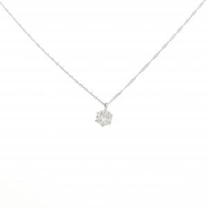 PT999/PT850 ソリティア ダイヤモンド ネックレス 0.25CT