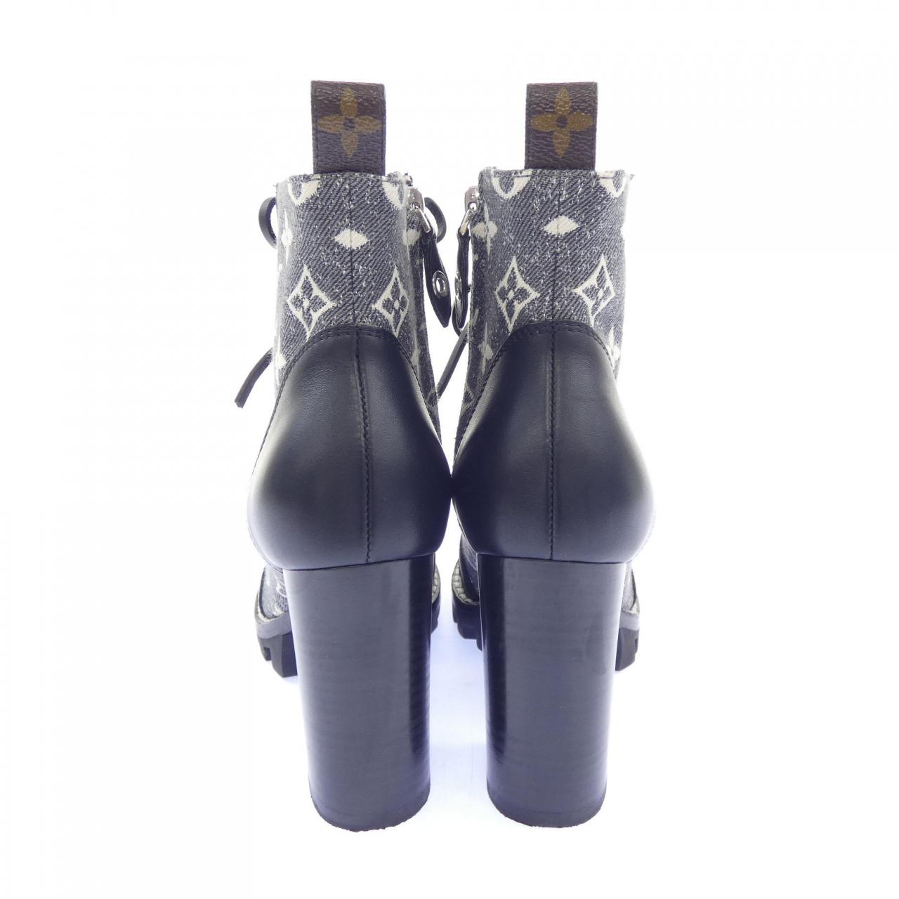 ルイヴィトン LOUIS VUITTON モノグラムデニム スタートレイルライン ブーツ