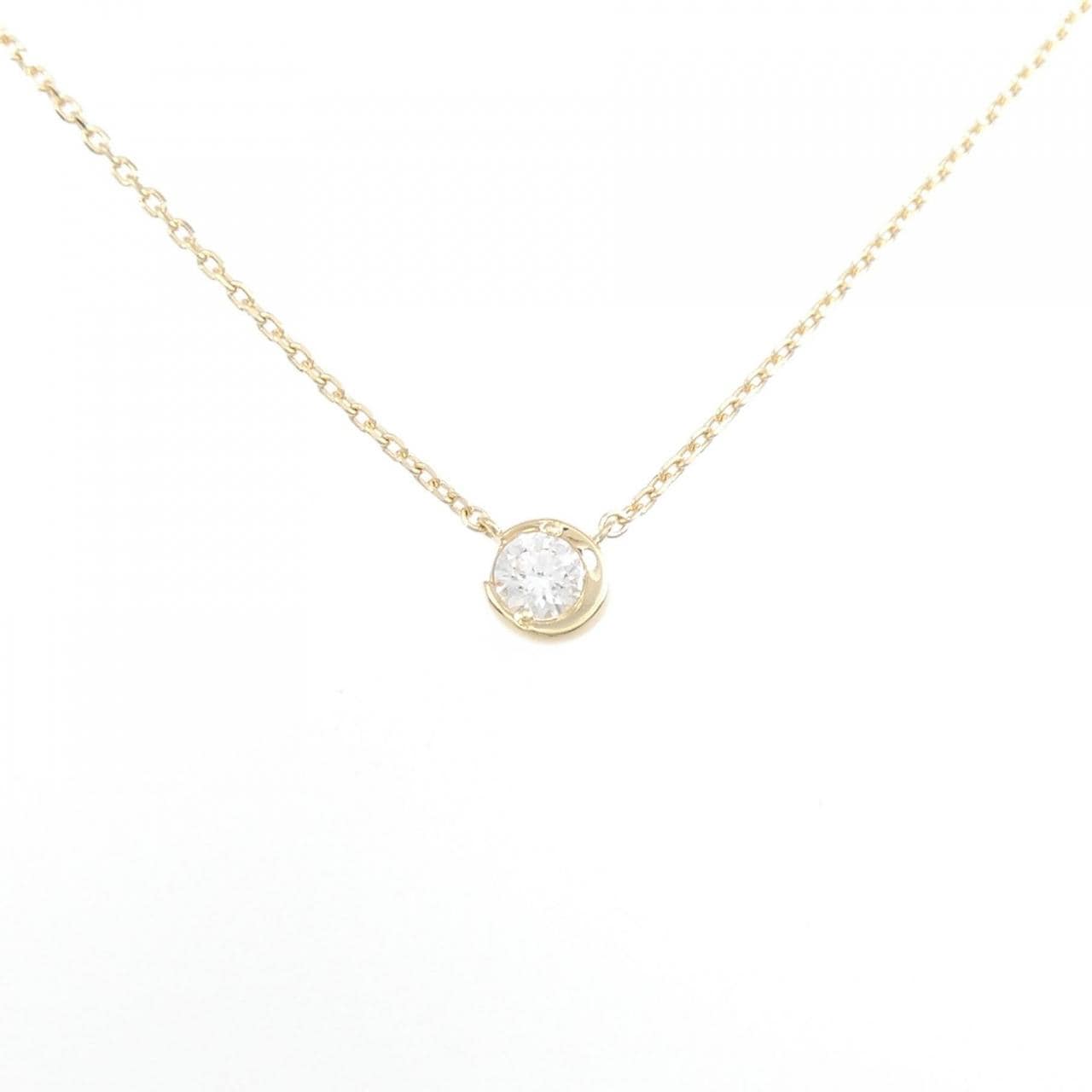 STAR JEWELRY Moon Setting Necklace 0.10CT