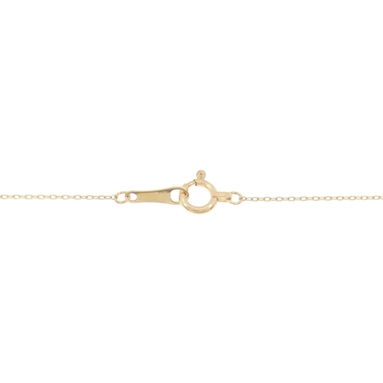 18K Yellow Gold Diamond Necklace 0.205CT