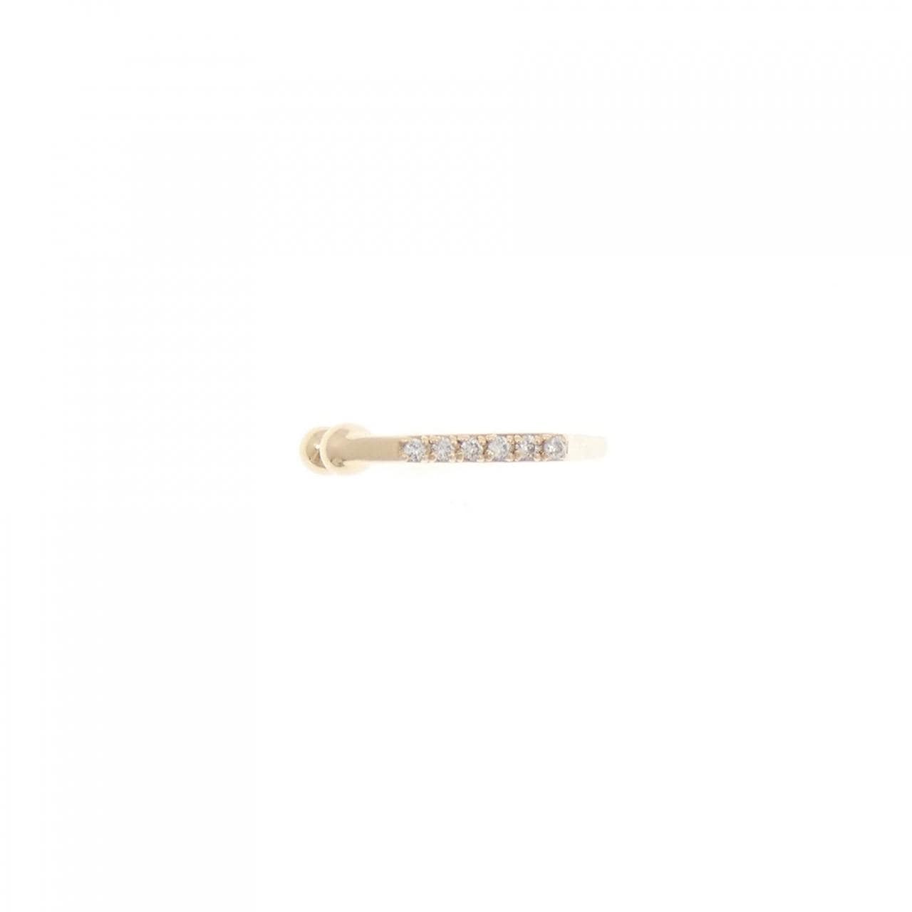 K10YG ダイヤモンド イヤーカフ 0.03CT 片耳