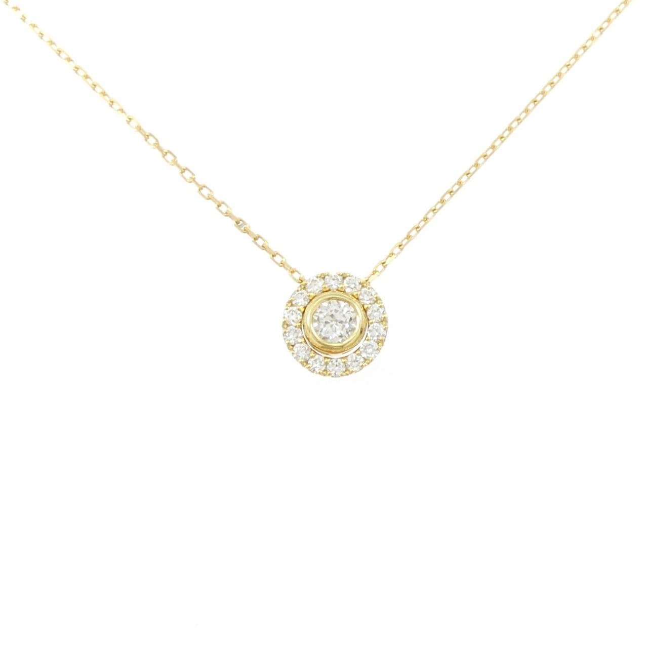 K18YG ダイヤモンド ネックレス 0.159CT