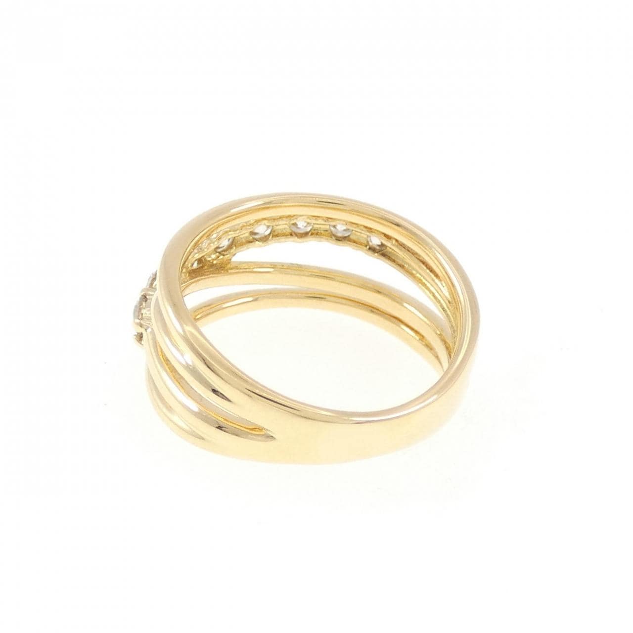 K18YG ダイヤモンド ピンキー リング 0.33CT