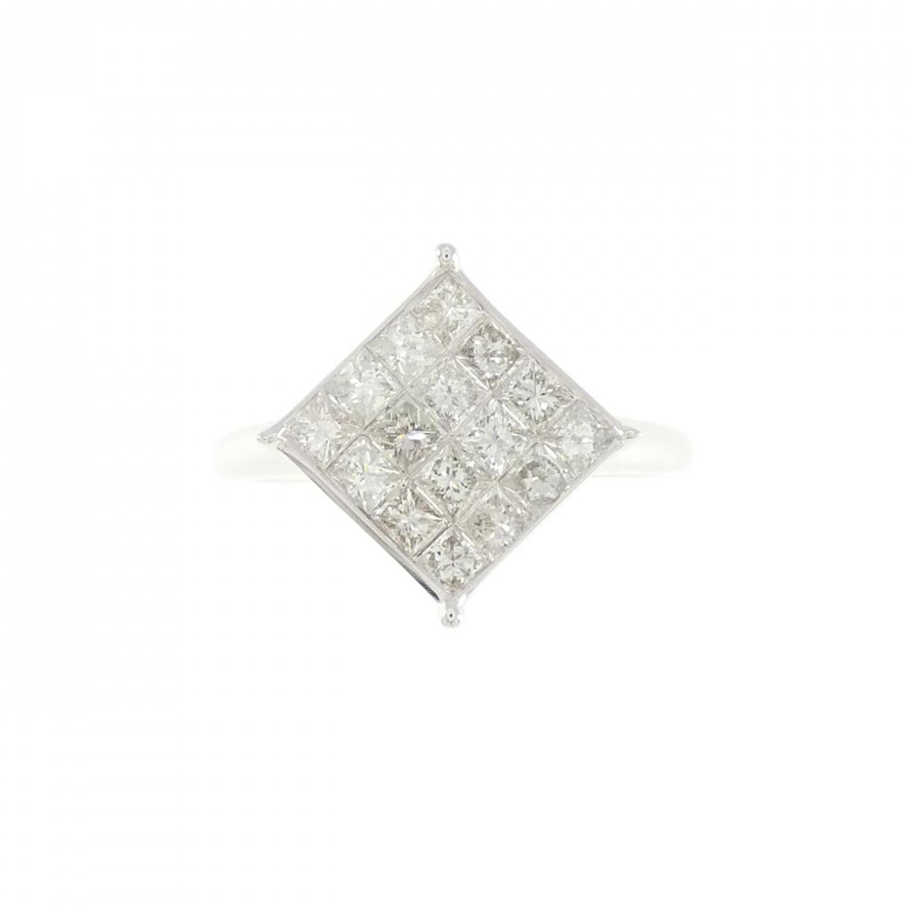 K18WG ダイヤモンド リング 1.00CT