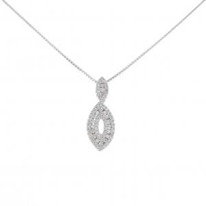 K18WG ダイヤモンド ネックレス 0.30CT