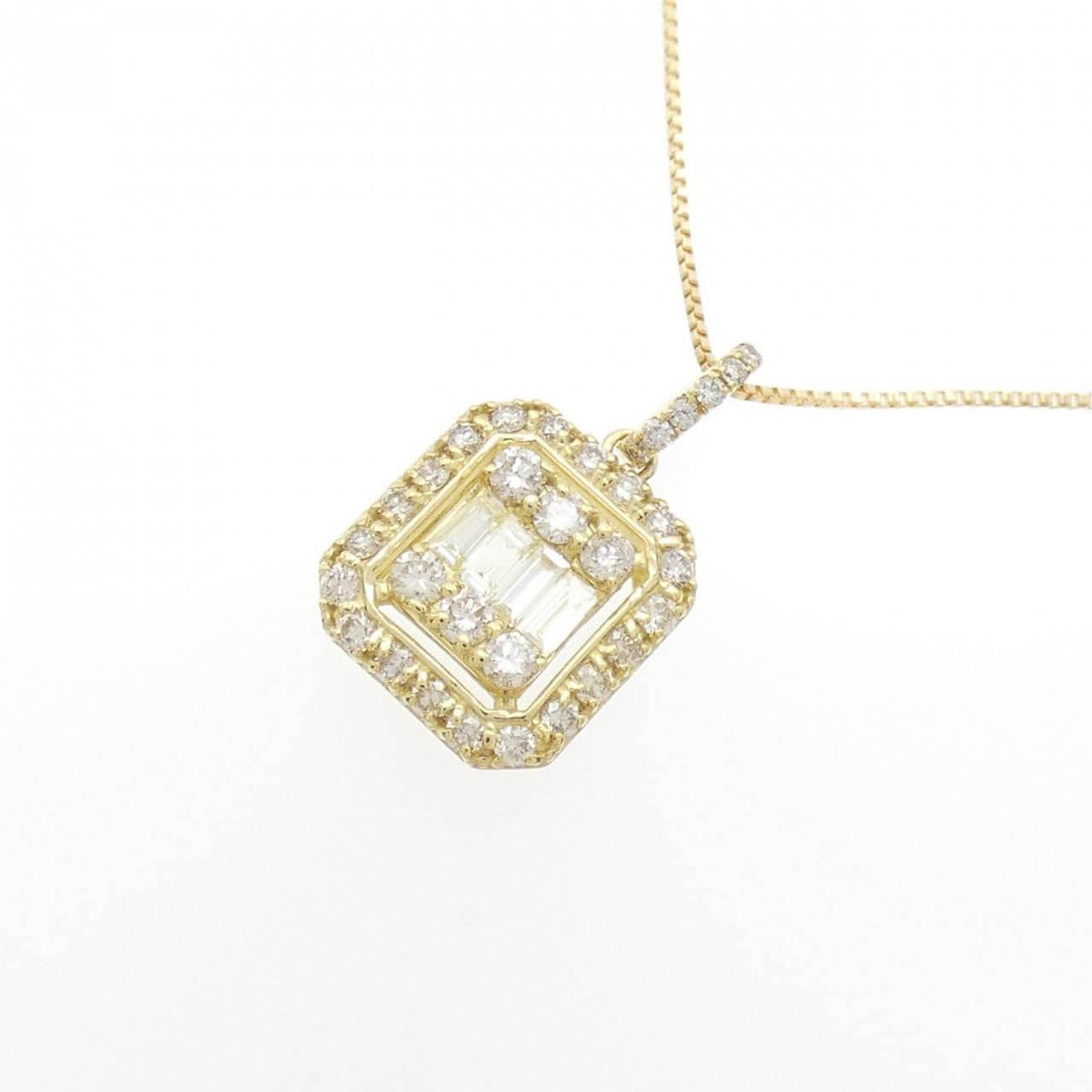 【新品】K18YG ダイヤモンド ネックレス 0.45CT