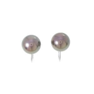 ミキモト 黒蝶パール イヤリング 9.5mm