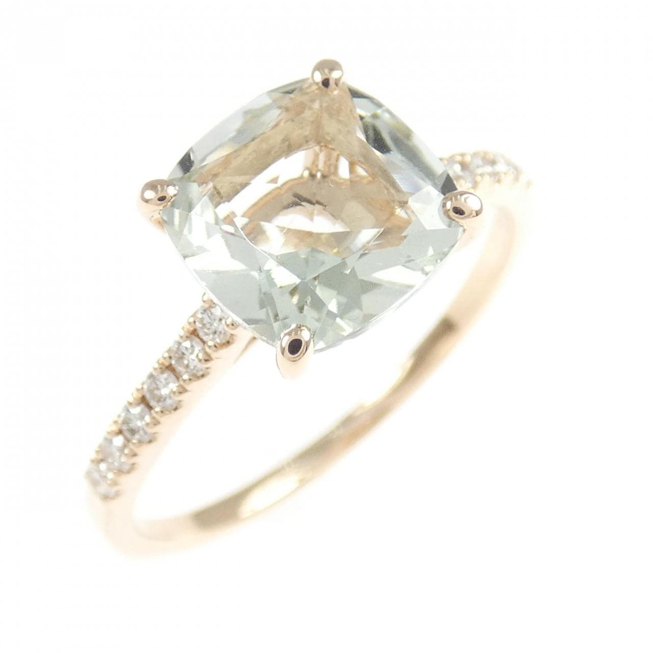 K18PG クオーツ リング 1.72CT