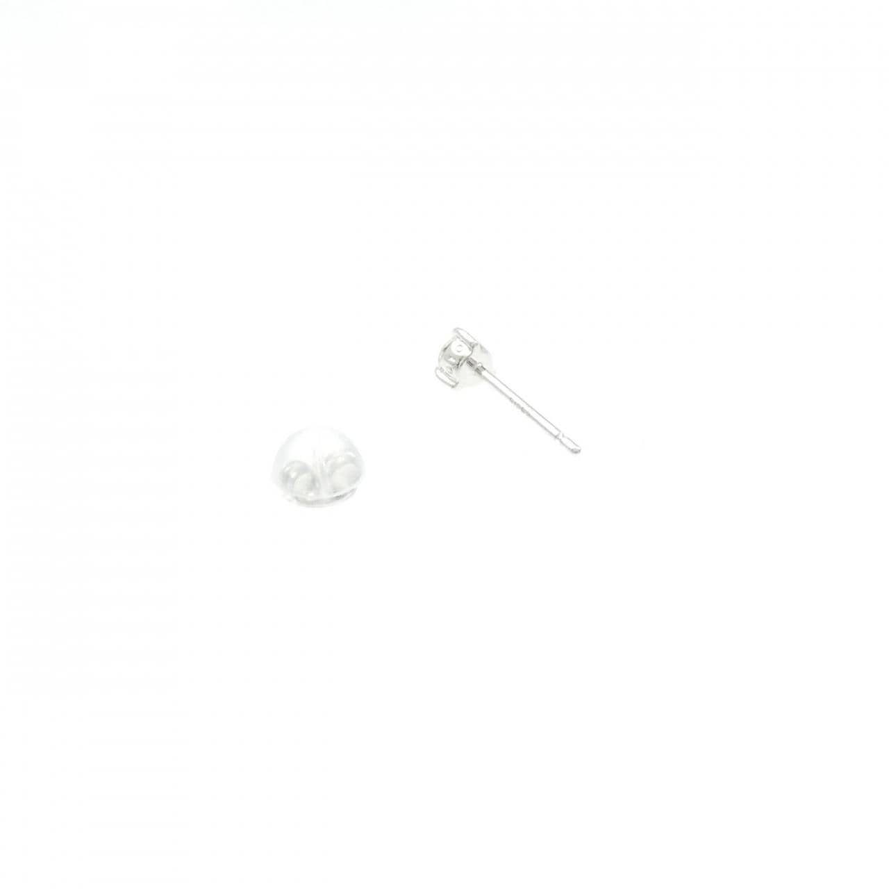 K18WG ダイヤモンド ピアス 片耳 0.10CT
