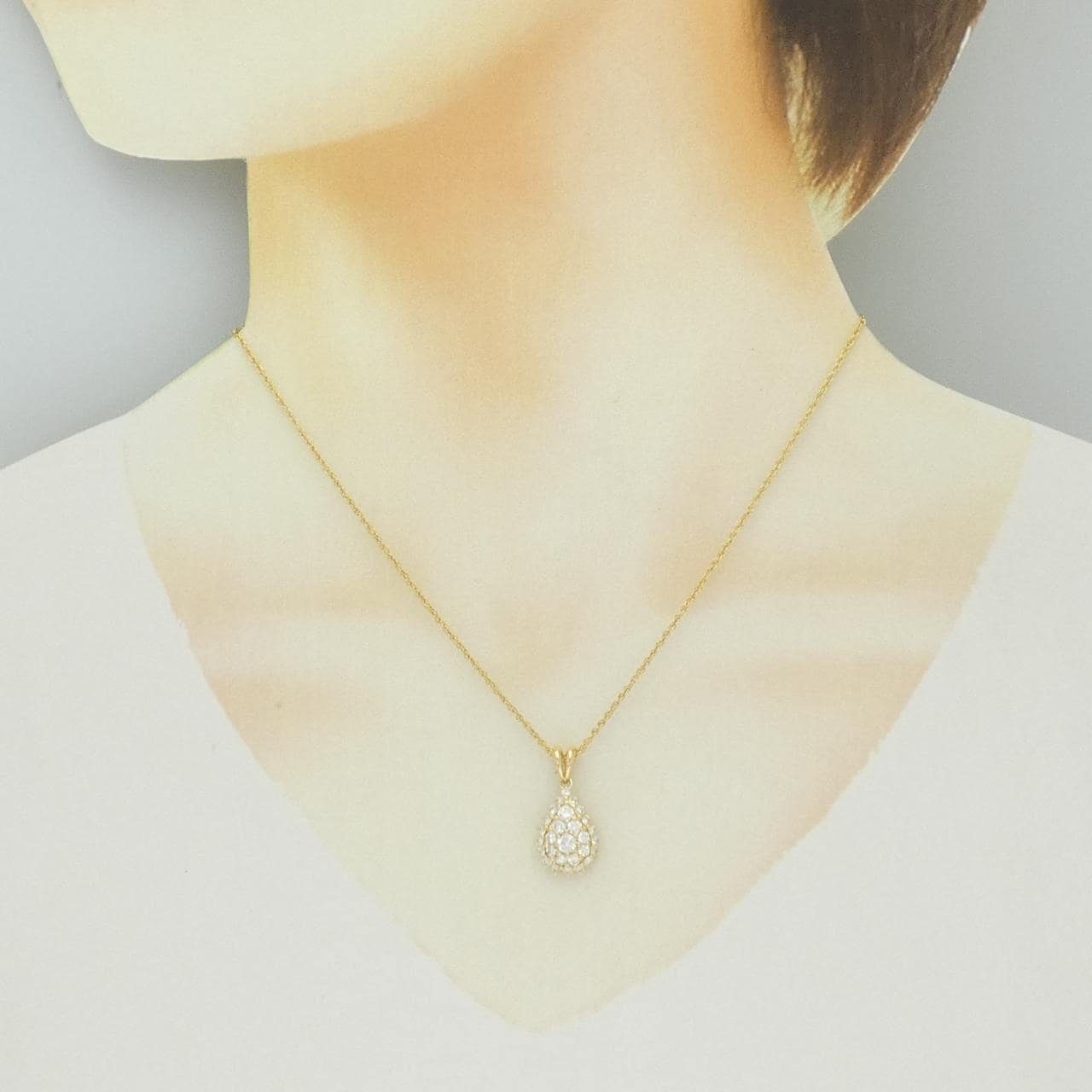 K18YG ダイヤモンド ネックレス 1.00CT
