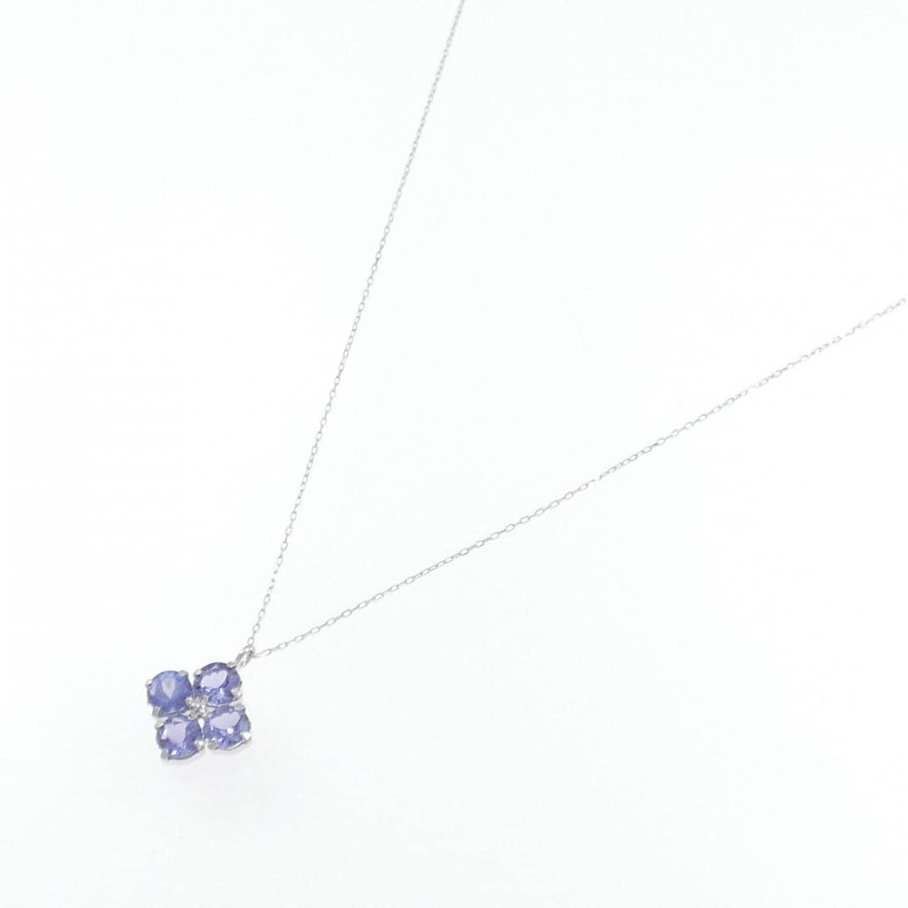 K18WG タンザナイト ネックレス 1.00CT