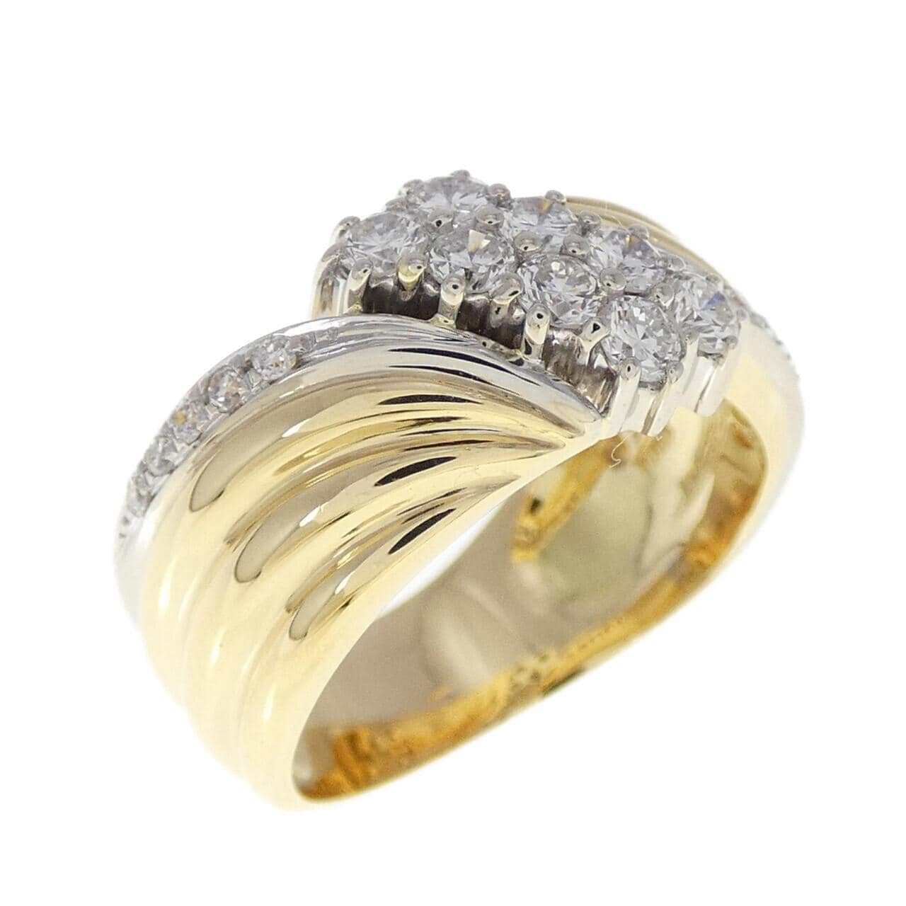 コメ兵｜K18YG/K18WG ダイヤモンド リング 0.58CT｜ジュエリー｜リング