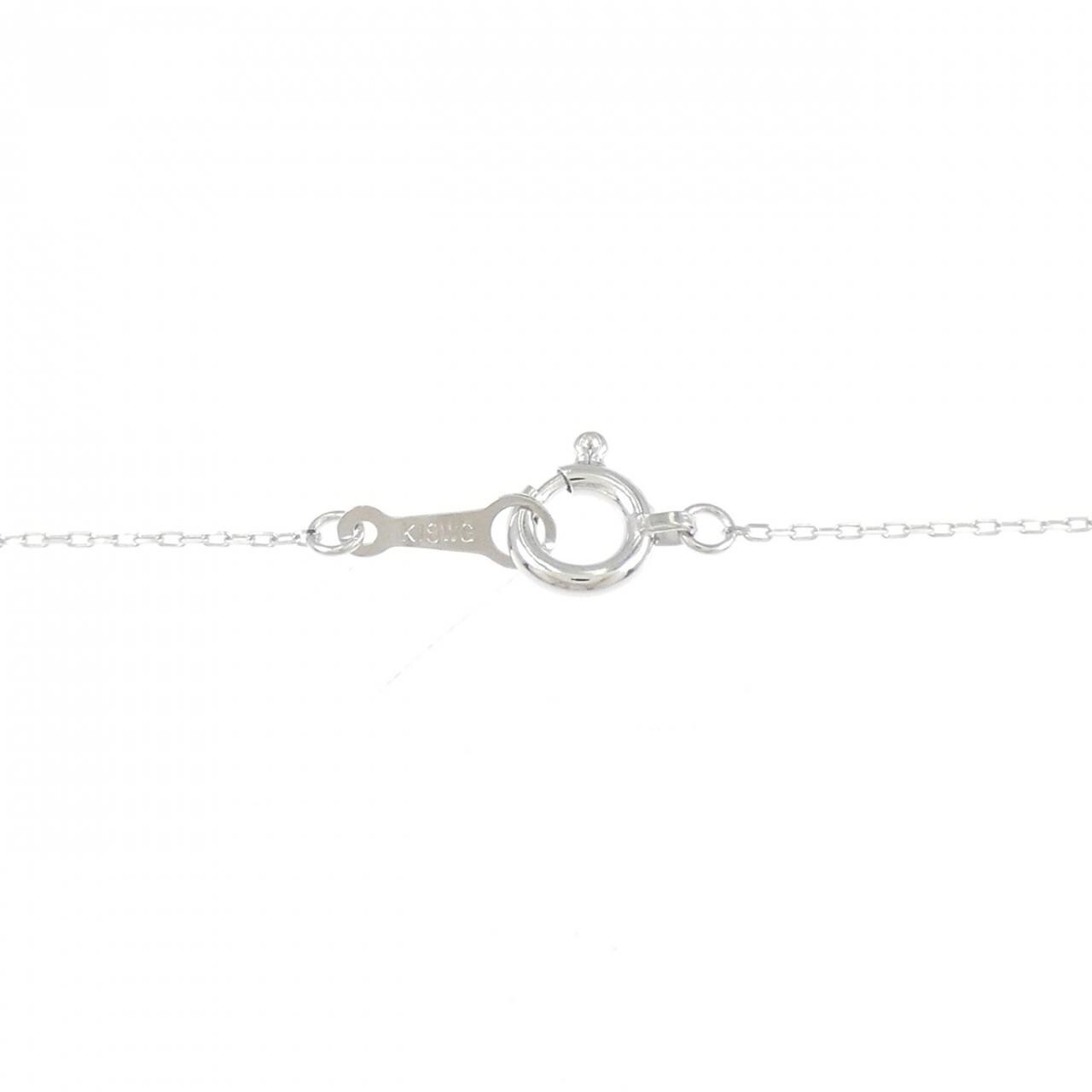 K18WG ダイヤモンド ネックレス 0.10CT