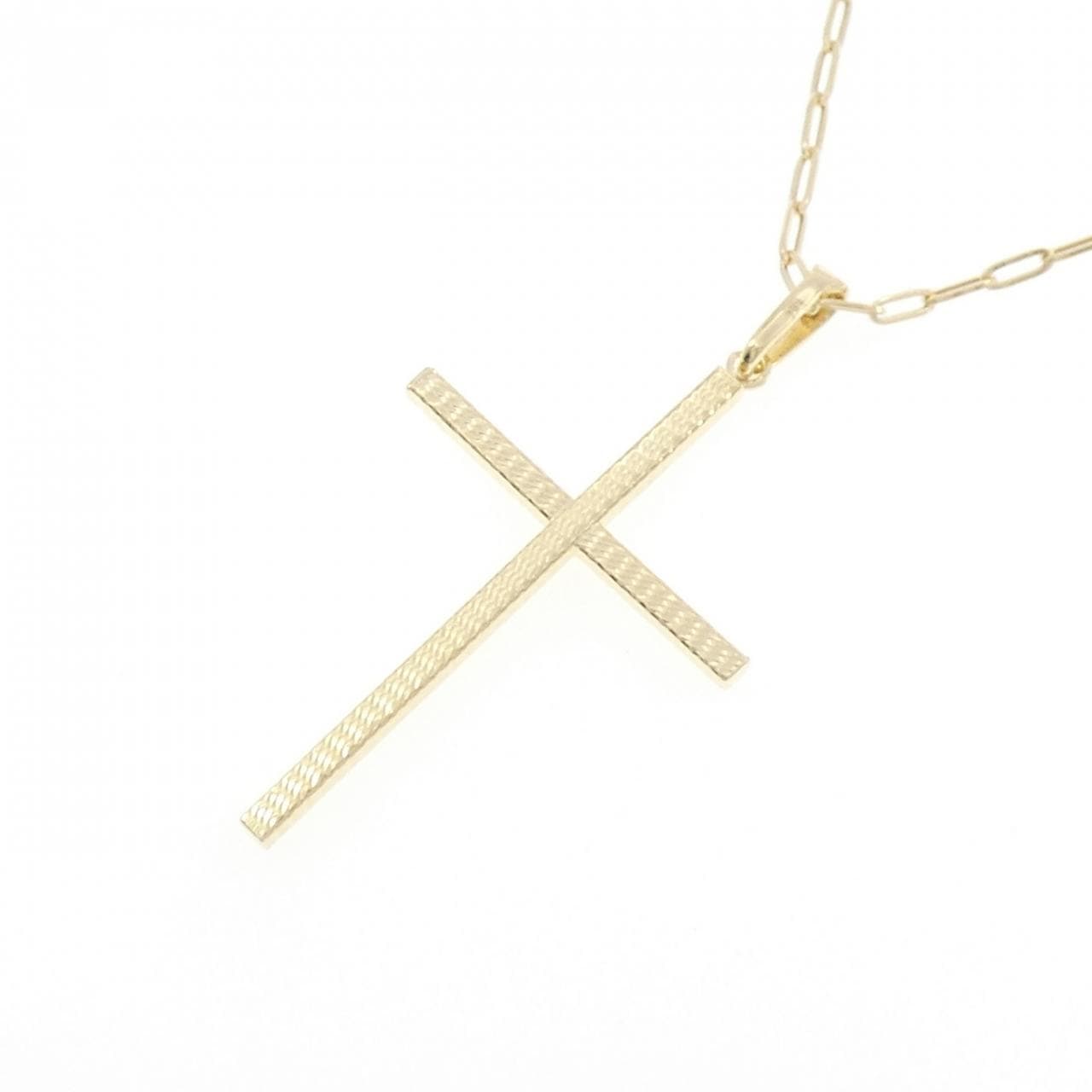 K18YG クロス ネックレス