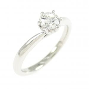 PT950 ダイヤモンド リング 0.303CT H VVS2 3EXT H&C