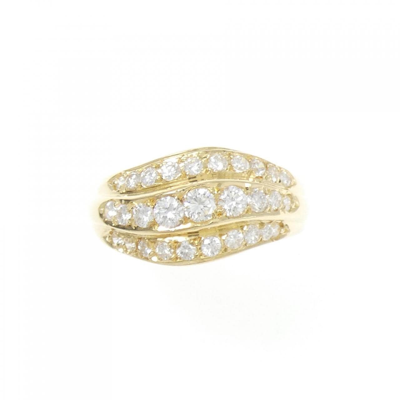 K18YG ダイヤモンド リング 0.70CT