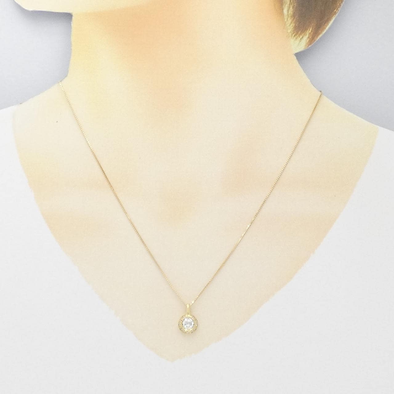 K18YG ダイヤモンド ネックレス 0.46CT