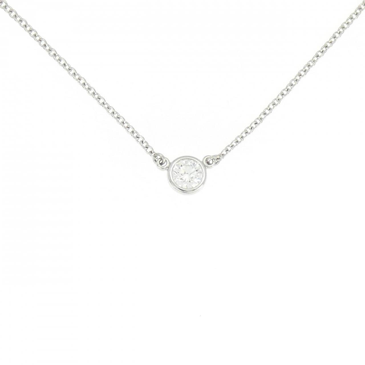 ティファニー バイザヤード ネックレス 0.19CT F VVS1 3EXT