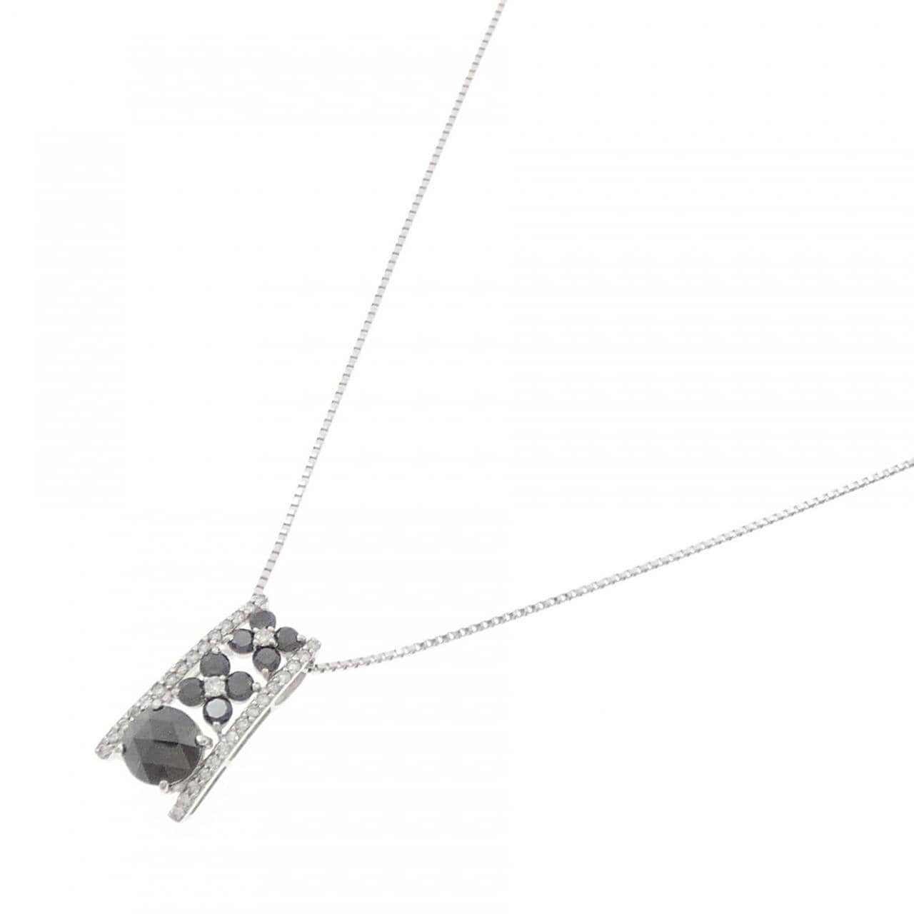 K18WG ダイヤモンド ネックレス 1.07CT