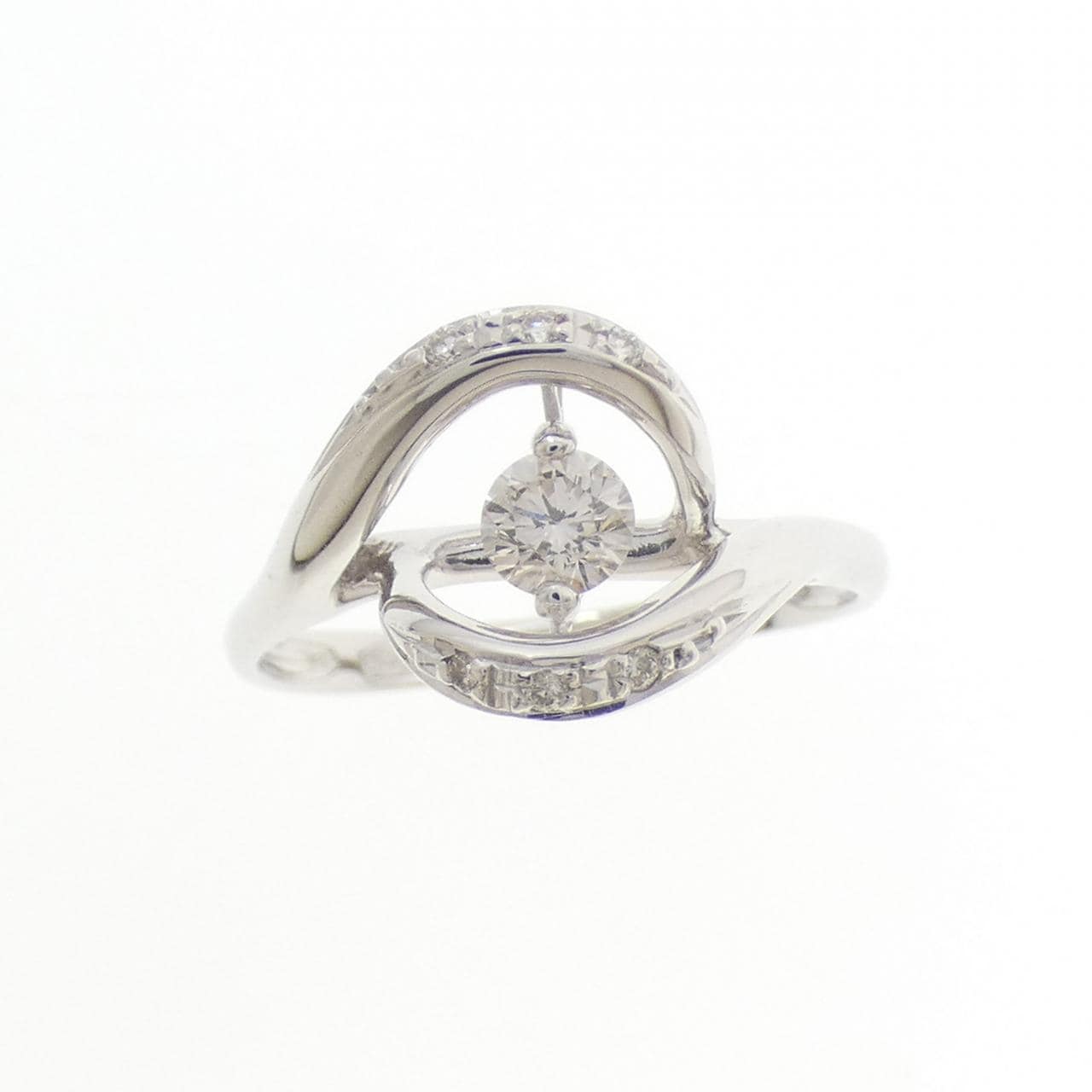 K18WG ダイヤモンド リング 0.24CT