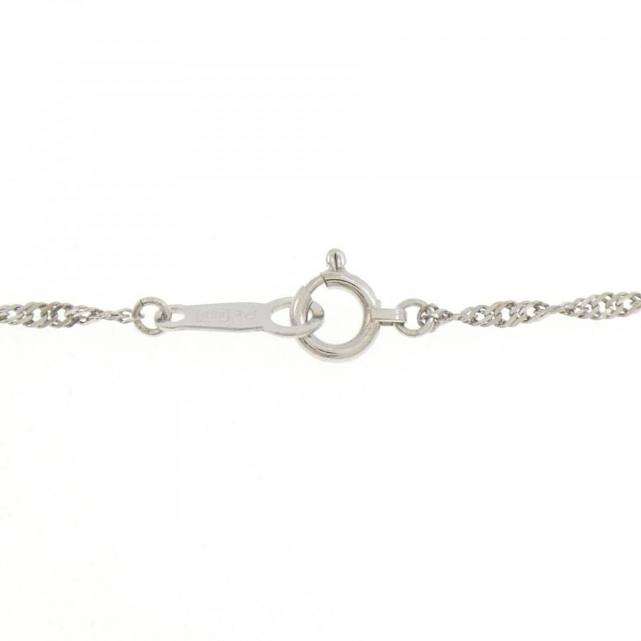 PT900/PT850 フラワー ダイヤモンド ネックレス 0.50CT