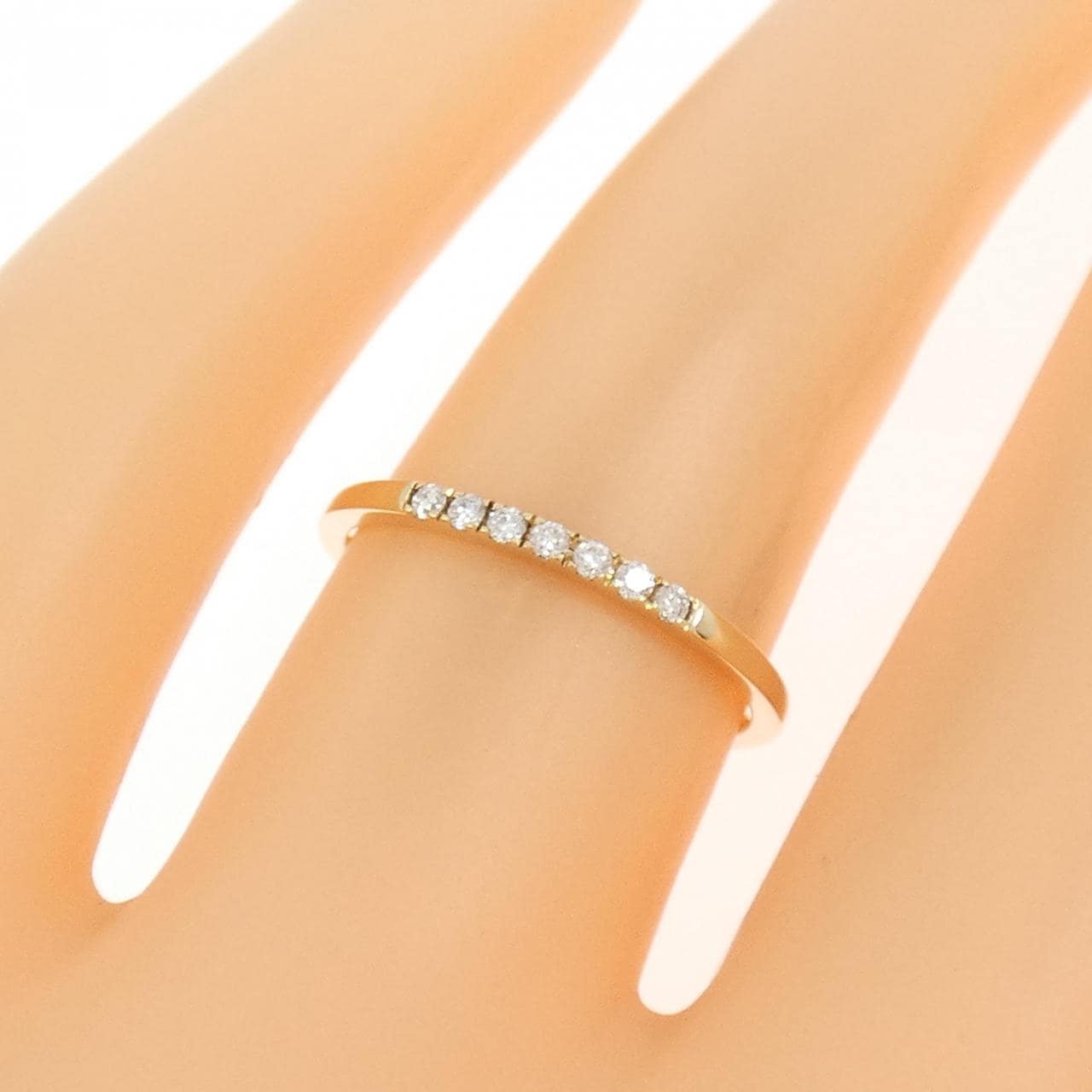 K10YG ダイヤモンド リング 0.05CT