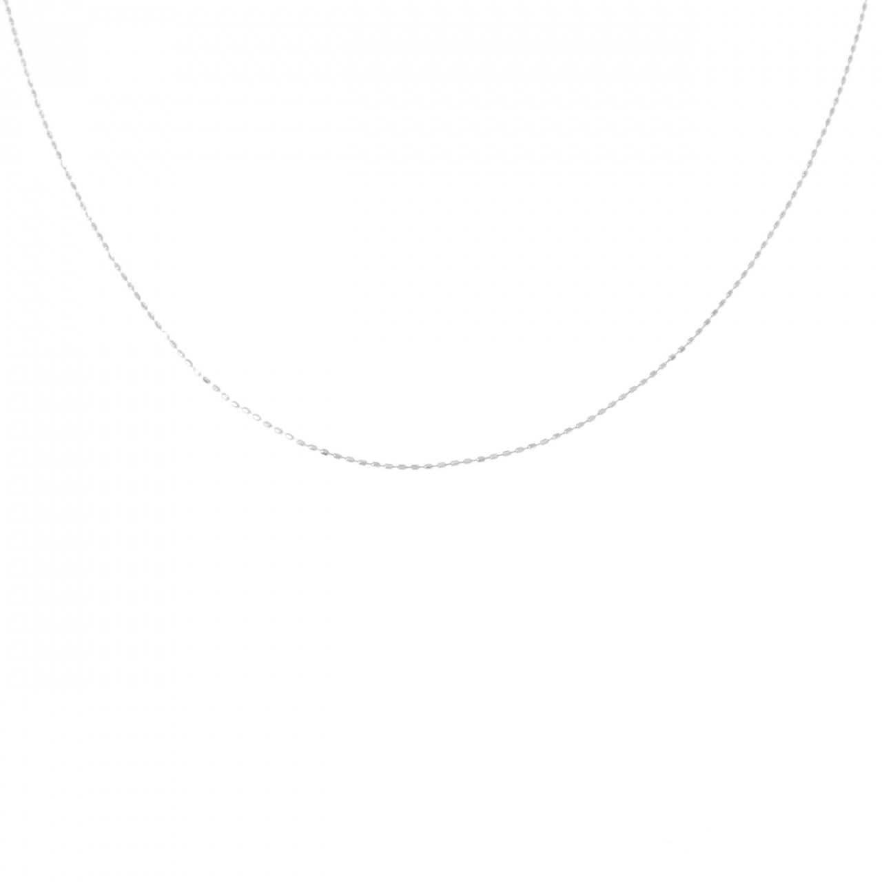 K18WG ボール チェーンネックレス