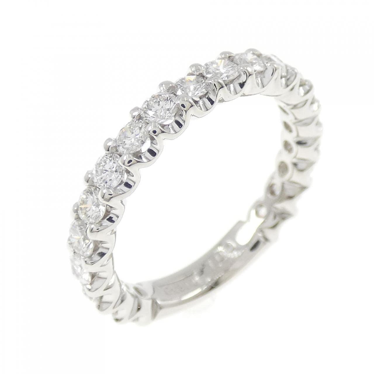 PT900  ハーフエタニティ ダイヤモンド リング 1.00CT