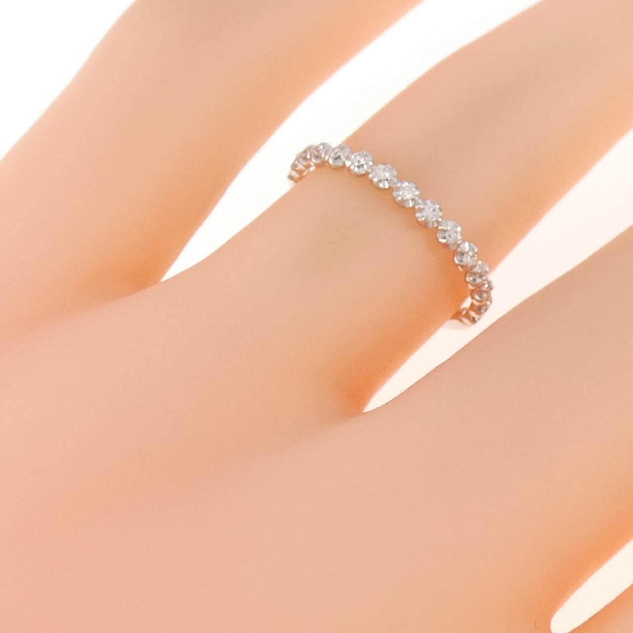 K10WG ダイヤモンド リング 0.07CT