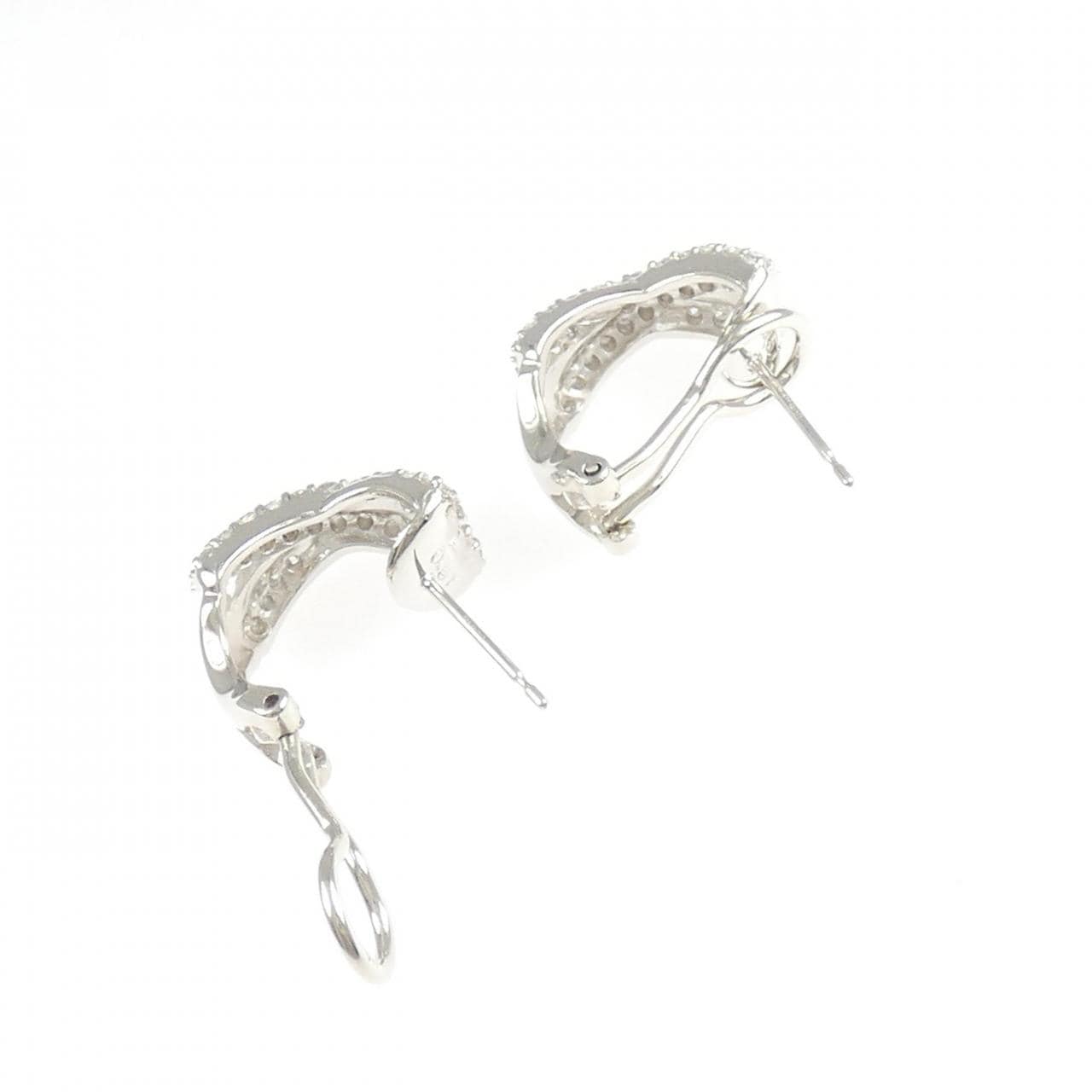 PT900/K14WG ダイヤモンド ピアス 1.02CT