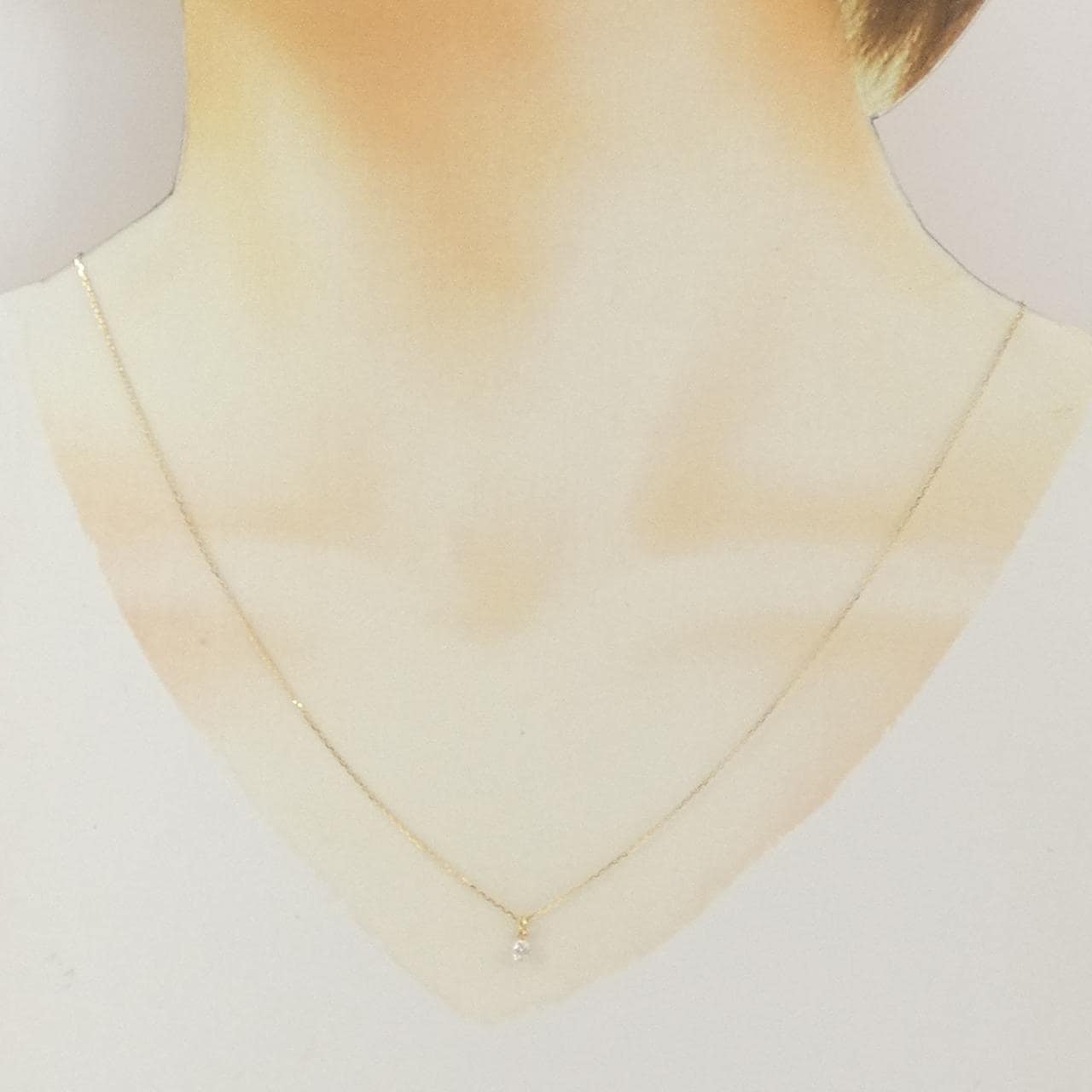 アガット ダイヤモンド ネックレス 0.10CT
