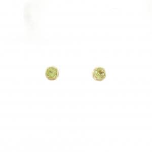 K18YG ペリドット ピアス