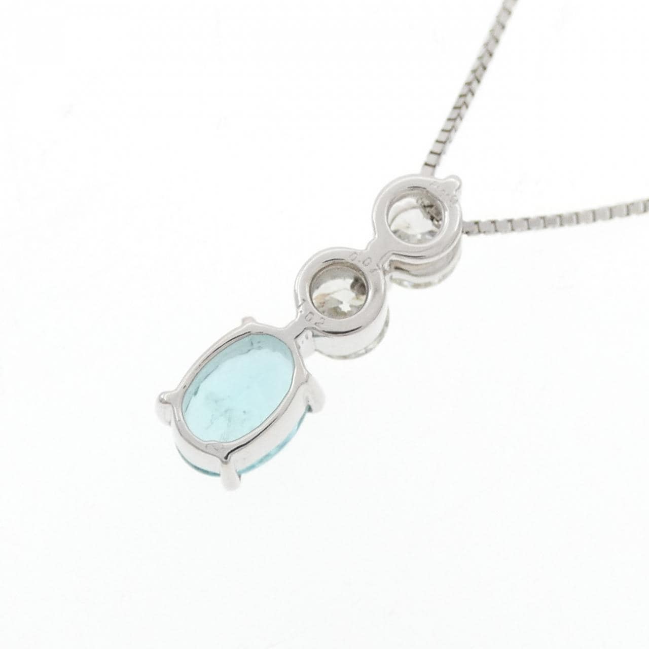 PT900/PT850 パライバトルマリン ネックレス 1.02CT