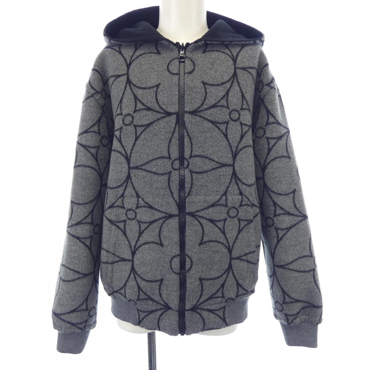 ルイヴィトン LOUIS VUITTON リバーシブルダブルフェイスウールフードブルゾン HQB52EZQG ブルゾン