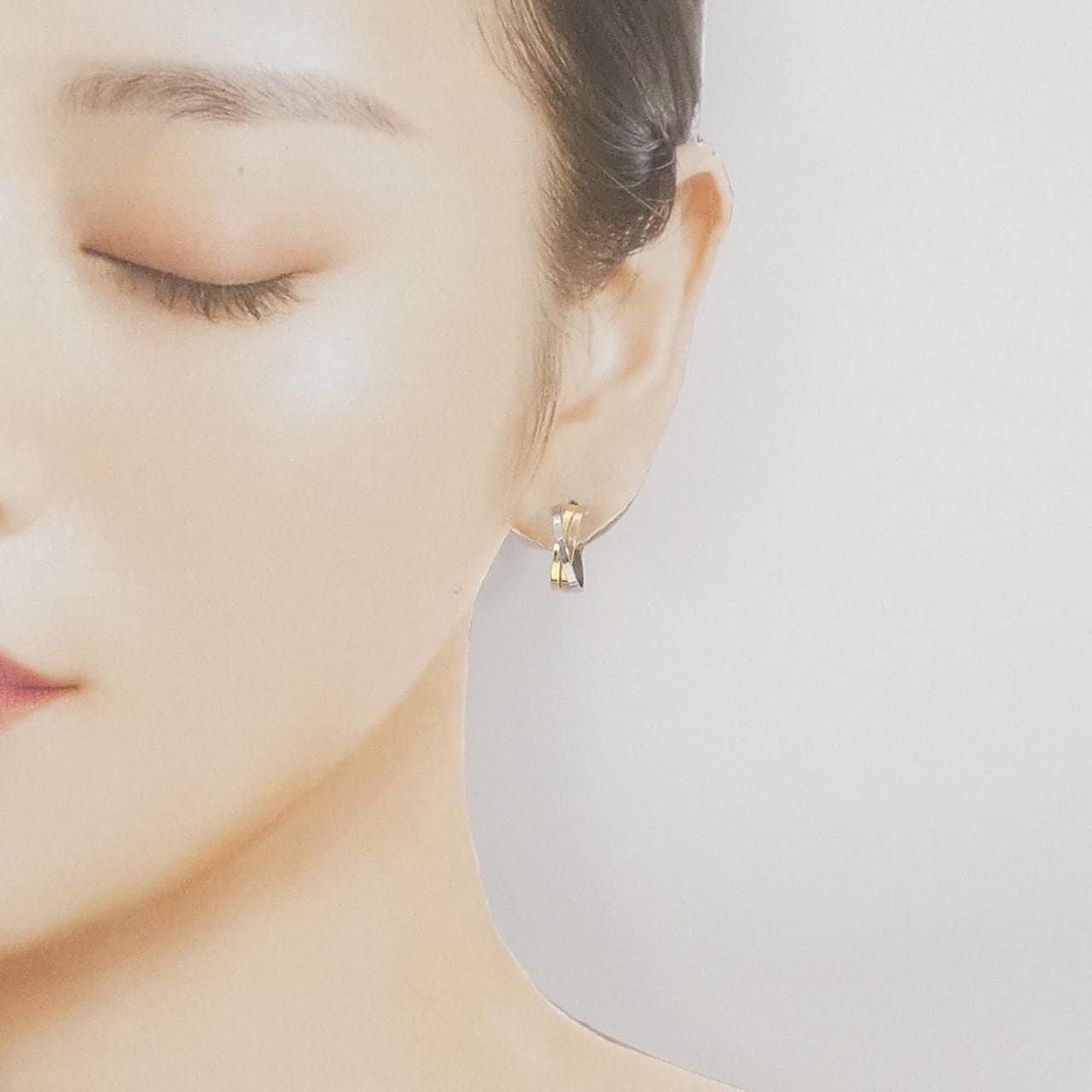 【新品】K18YG/PT900/K18PG ピアス