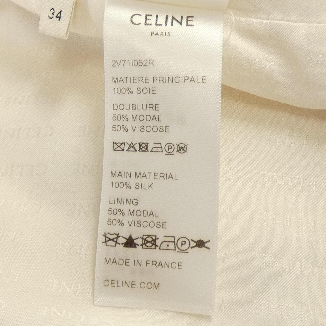 セリーヌ CELINE 2V71I052R ノーカラージャケット