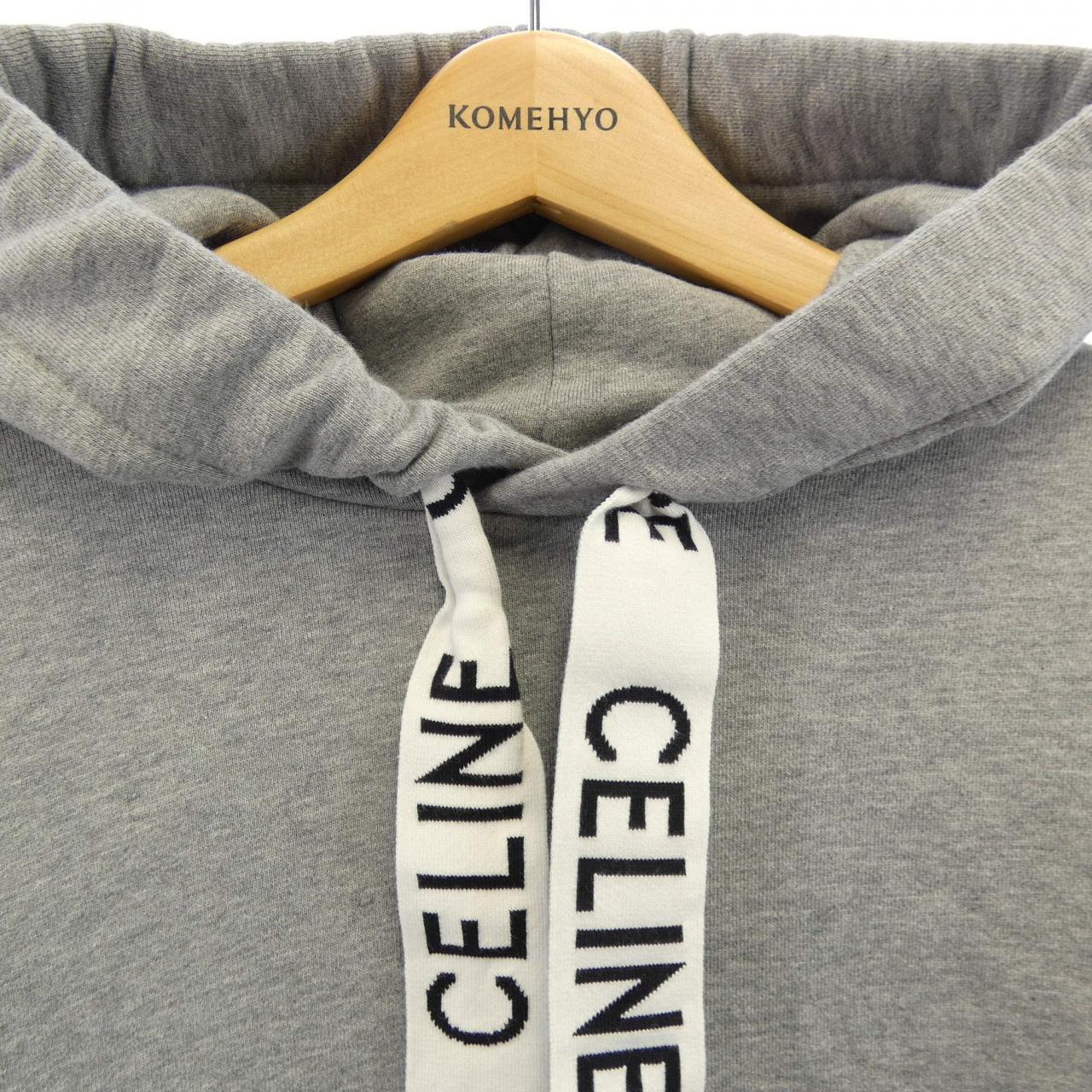 セリーヌ CELINE フード付きルーズスウェットシャツ 2Y468670Q パーカー