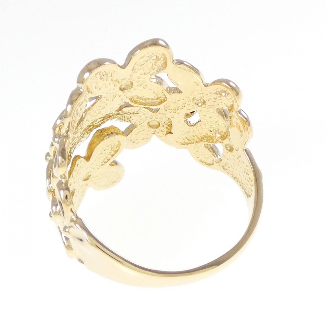 K18YG フラワー リング