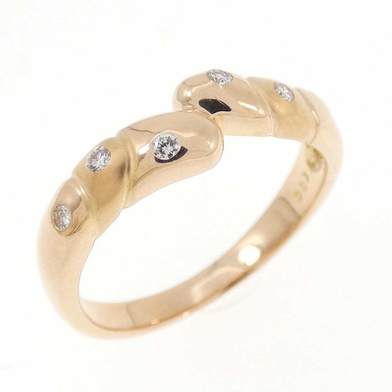 K18PG ダイヤモンド リング 0.07CT