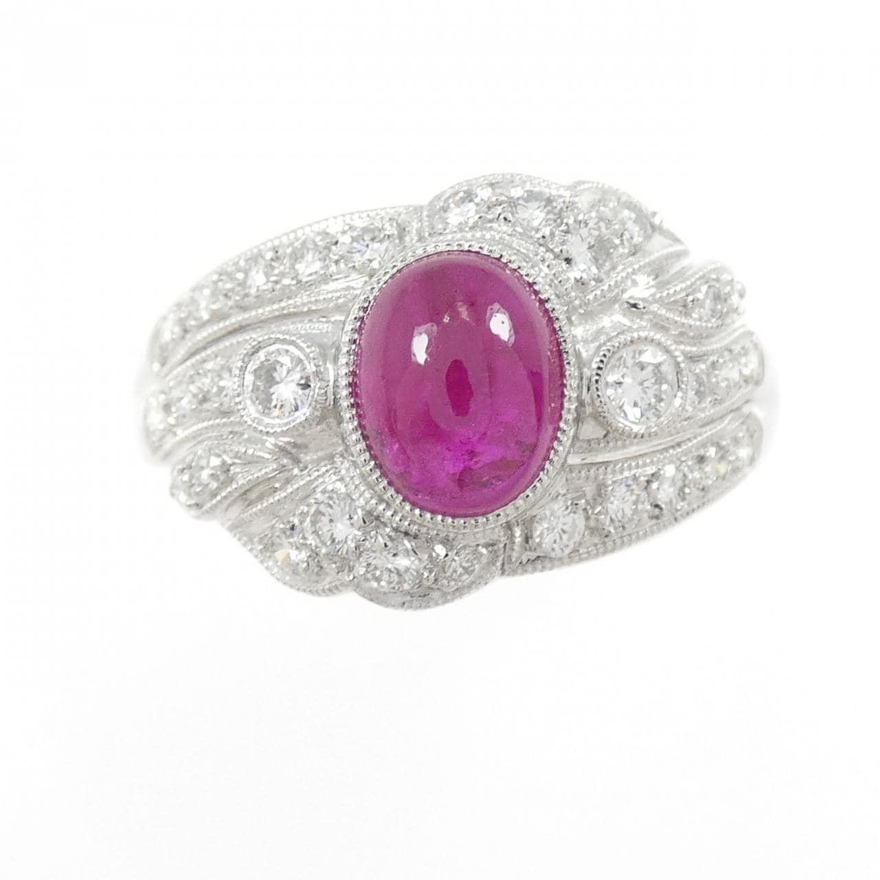 PT900 ルビー リング 1.87CT