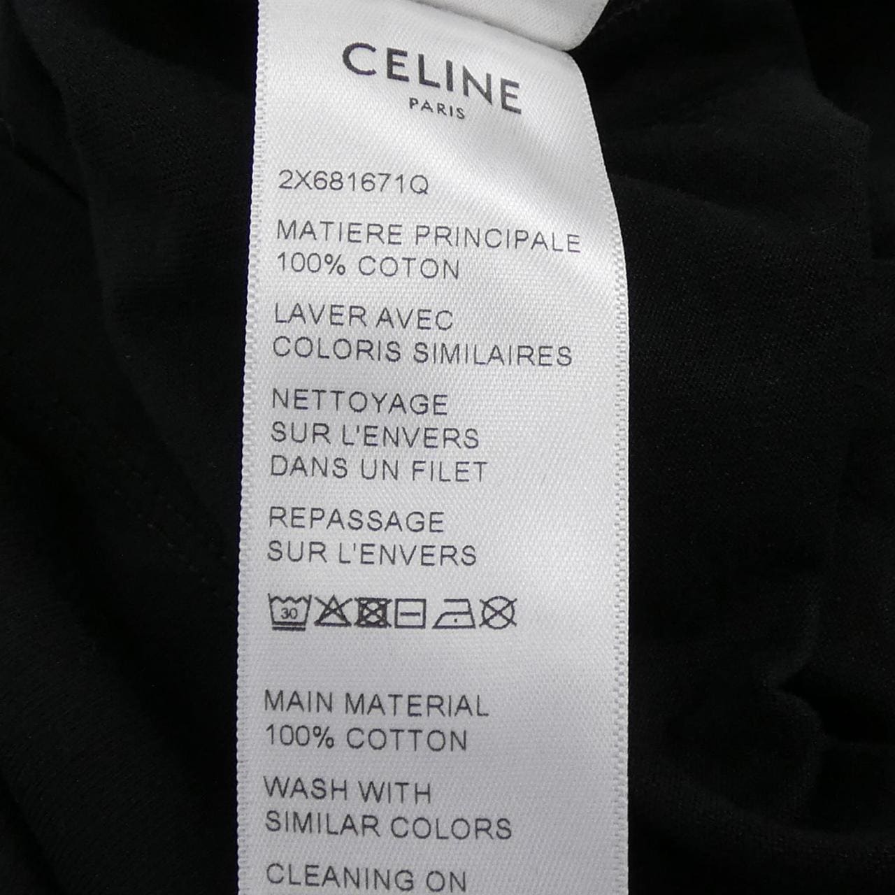 セリーヌ CELINE CELINE ルーズTシャツ 2X681671Q Tシャツ